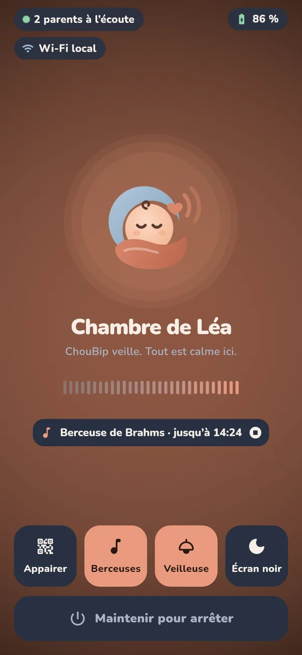 Veilleuse sur la station
