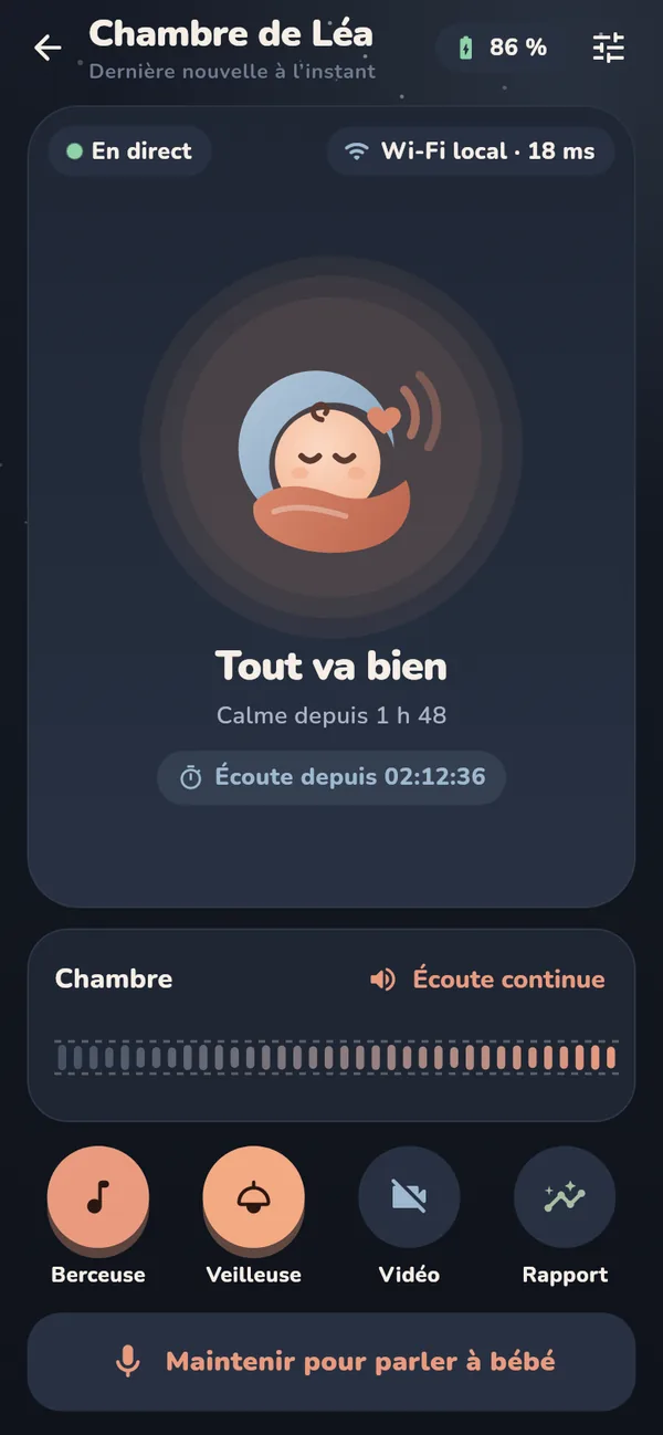 Écoute parent en thème nuit